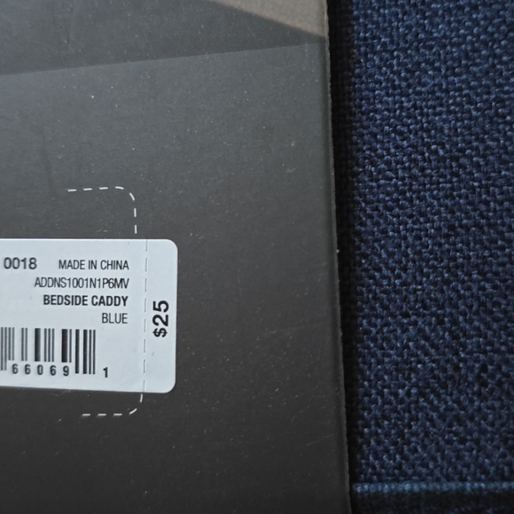 HOME EXPRESSIONS 3-Section Bedside Storage Organizer - Navy - Picture 5 of 7